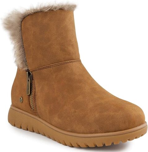 LONDON FOG Women's Wendyl Zip Up Winter Boots Warm Winter Booties in Saudi Arabia