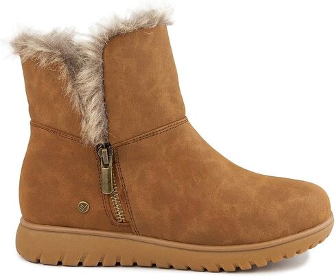 LONDON FOG Women's Wendyl Zip Up Winter Boots Warm Winter Booties in Saudi Arabia
