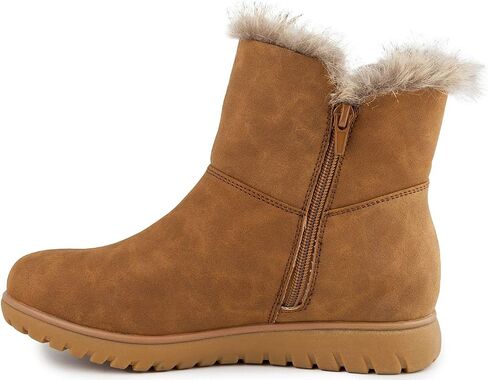LONDON FOG Women's Wendyl Zip Up Winter Boots Warm Winter Booties in Saudi Arabia