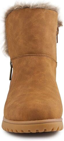 LONDON FOG Women's Wendyl Zip Up Winter Boots Warm Winter Booties in Saudi Arabia