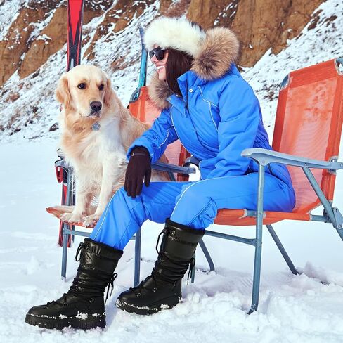 HISEA Snow Boots for Women Waterproof, Warm Fleece Lined Rain Boots for Winter Ski Cold Weather in Saudi Arabia