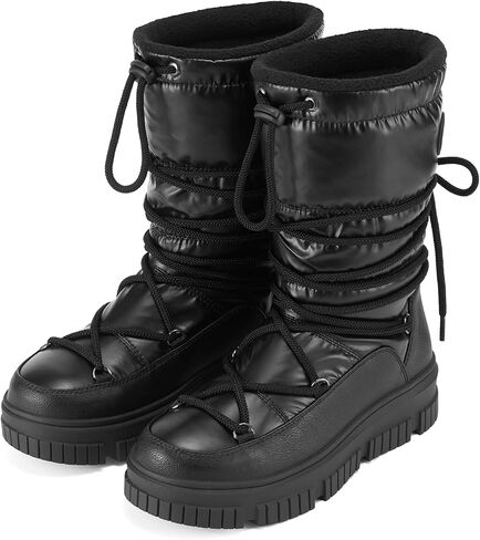 HISEA Snow Boots for Women Waterproof, Warm Fleece Lined Rain Boots for Winter Ski Cold Weather in Saudi Arabia