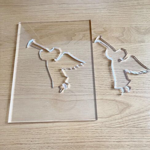Christmas Lantern Router Templates, Multiple Holiday Designs, Clear Acrylic, 8 Inch (Christmas Angel) in Saudi Arabia
