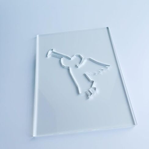 Christmas Lantern Router Templates, Multiple Holiday Designs, Clear Acrylic, 8 Inch (Christmas Angel) in Saudi Arabia