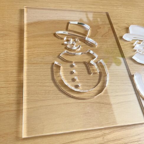 Christmas Lantern Router Templates, Multiple Holiday Designs, Clear Acrylic, 8 Inch (Christmas Angel) in Saudi Arabia