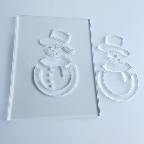 Christmas Lantern Router Templates, Multiple Holiday Designs, Clear Acrylic, 8 Inch (Christmas Angel) in Saudi Arabia