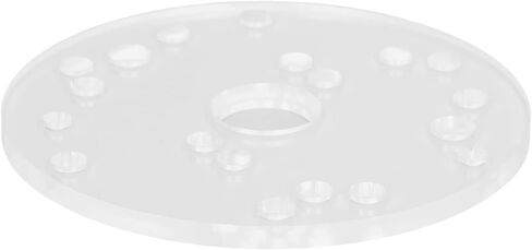 6-1/2in Router Base Plate Kit, Universal Router Acrylic Predrilled Holes Template Guide Adapter with Centering Pin Clear Woodworking Auxiliary Tool for Bosch in Saudi Arabia