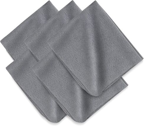 5 Pack Microfiber Cleaning Cloths for Electronics, Camera Lenses, Eyeglasses, Cell Phone and Laptop Screens, Safe and Effective Wipe Kit, Gray (7.1"x5.9") in Saudi Arabia