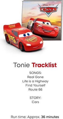 مجموعة مشغل الصوت Toniebox 2 Disney للأطفال بعمر 3 سنوات فما فوق مع Lightning McQueen وSimba وWinnie The Pooh وBaloo - Sunset Red in Saudi Arabia
