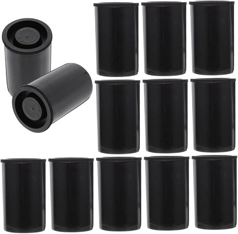50Pcs Film Storage Containers with Caps Durable Film Canisters for Camera Film Preservation Lightweight Portable Organizer Case for Photographers in Saudi Arabia