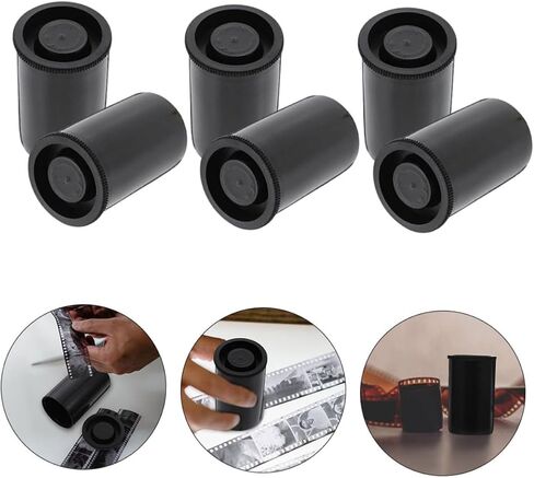 50Pcs Film Storage Containers with Caps Durable Film Canisters for Camera Film Preservation Lightweight Portable Organizer Case for Photographers in Saudi Arabia