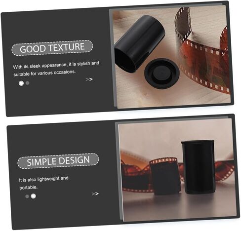 50Pcs Film Storage Containers with Caps Durable Film Canisters for Camera Film Preservation Lightweight Portable Organizer Case for Photographers in Saudi Arabia
