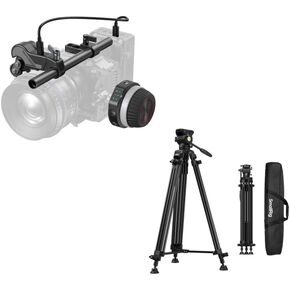 SmallRig 73''/186cm Heavy Duty Aluminum Alloy Video Tripod+SmallRig Wireless Follow Focus Kit (Lite) in Kuwait
