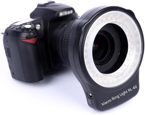 Photography Fill Light, Macro Flash: Suitable for Close-up Shooting of Still Life, Jewelry, Oral Dentistry, Insects, etc. (Ring Light + 62mm Adapter Ring) in Saudi Arabia
