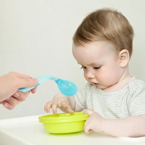 Boy Girl Feeding Utensils Boy Girl Fork and Spoon Training Spoon Forks Silverware for for Self-feeding Scoop Accessories in Saudi Arabia
