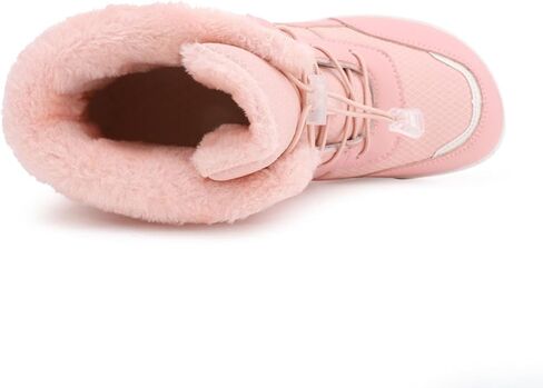 SECHRITE Womens Winter Barefoot Boots Wide Toe Box High-Top Warm Snow Boots Water Resistant Minimalist Ankle Booties Shoes Zero Drop Sole Outdoor Hiking Walking Shoes in Saudi Arabia