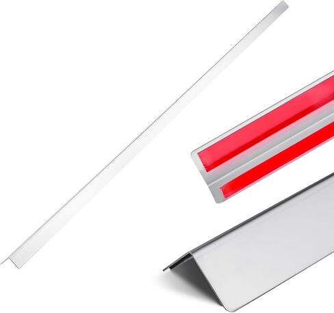 VEVOR Stainless Steel Wall Corner Protector, 1.5 x 1.5 x 96 inch, 10 Pack Metal Corner Guards, 304 Stainless Steel Edge Trim 90-Degree Angle for Home,Office,Commercial Wall Protection, with 3m Tape in Saudi Arabia