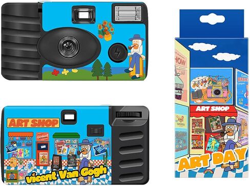Retro Disposables Film Camera with Builts in 27 Photos Easy Operate for Beginners and Travelers for Instantly in Saudi Arabia