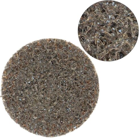 QWORK Surface Conditioning Quick Change Discs, 25 Pcs 2 Inch Brown Coarse Tan Prep Pad, Universal Male Type-R for Multi-Material Use in Saudi Arabia