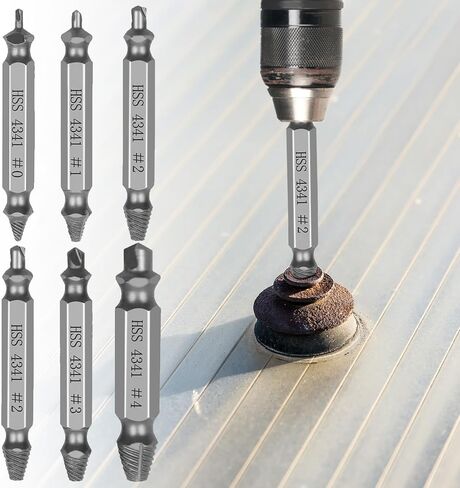مجموعات أدوات استخراج البراغي التالفة، براغي مقلمة، صواميل ومسامير، أدوات لقمة الثقب لسهولة الإزالة (فضي) in Saudi Arabia
