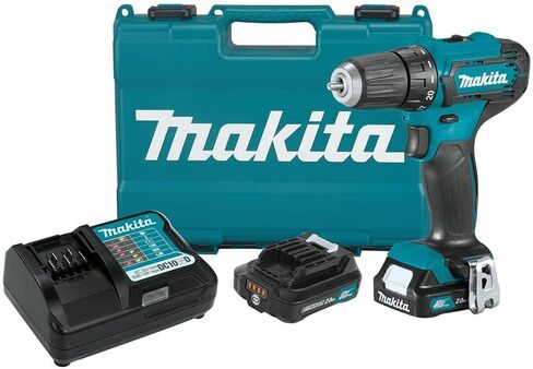ماكيتا FD09R1-R 12V MAX CXT ليثيوم أيون 3/8 بوصة. طقم مفك مثقاب لاسلكي مع بطاريتين (2 أمبير) (متجدد) in Kuwait