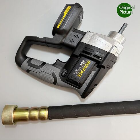 IRONFACE 20V Cordless Concrete Vibrating Tool, with 3.8ft Shaft Rod, Brushless Motor, Compatible with Dewalt 20V Batteries (Tool Only) (for DW) in Kuwait