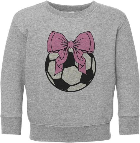 Soccer Pink Bow Kids Sweatshirt Toddler in Saudi Arabia