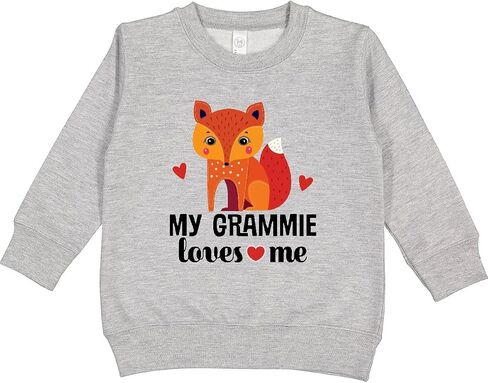 inktastic Grammie Loves Me Grandchild Fox Toddler Sweatshirt in Saudi Arabia