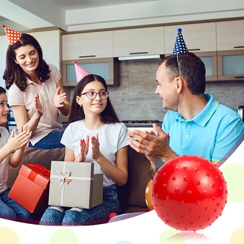 6 قطع من الكرات النطاطة للأطفال الصغار، كرات حسية مقاس 12 بوصة، كرات تدليك مدببة للضغط مع مضخة هواء، ألعاب حسية رياضية داخلية وخارجية ومفضلات الحفلات (6 ألوان) in Kuwait