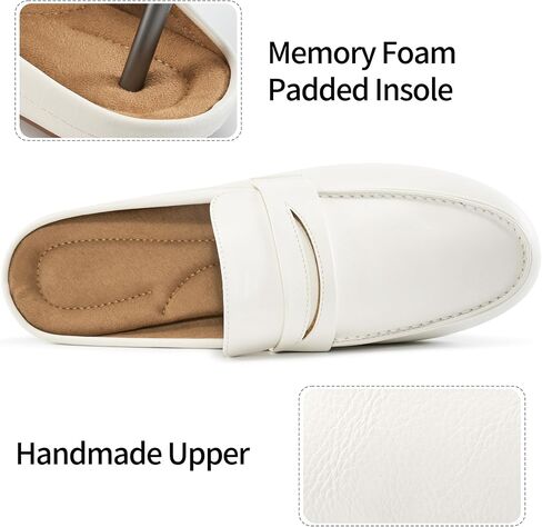 HARENCE Mules for Women Flats Shoes: Comfortable Dressy Round Toe Backless Mule Slides Casual Walking Slip On Work Loafers in Saudi Arabia