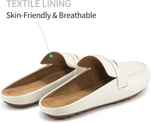 HARENCE Mules for Women Flats Shoes: Comfortable Dressy Round Toe Backless Mule Slides Casual Walking Slip On Work Loafers in Saudi Arabia