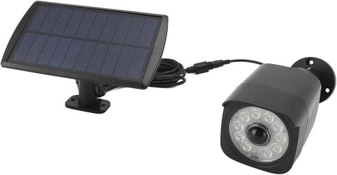 Keenso Dummy Cameras Solar Light with Three Gear Working Mode, Durable Simulated Camera Light, IP65 Solar for Courtyard, 11pcs Lamp Beads in Saudi Arabia