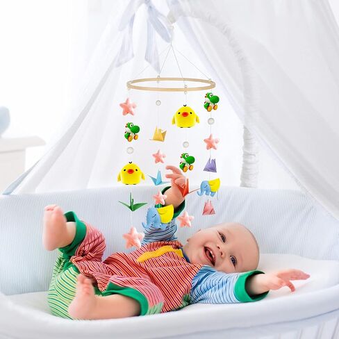 Tatuo 2 Pieces Nursery Crib Mobile Arm Cover Baby Crib Mobile Bed Bell Holder Cover Infant Music Box Toy Holder Cover Wind Chime Bracket Fabric Cover for Crib Mobile Arm DIY Mobile (White) in Saudi Arabia