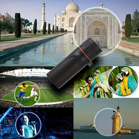 تلسكوب صغير مدمج أحادي العين، منظار صغير محمول باليد للبالغين، أدوات تقنية مثالية لمشاهدة الطيور وصيد الأسماك والسفر والمناظر الطبيعية. 8 × 21 ملم in Saudi Arabia