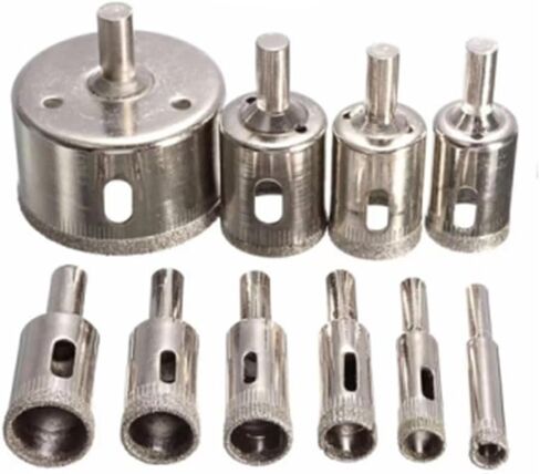 10 PCS Diamond Hole Saw Set – Precision Cutting Tools for Various Materials in Saudi Arabia