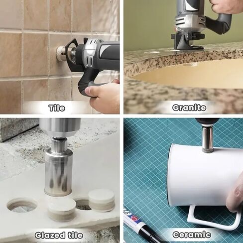 10 PCS Diamond Hole Saw Set – Precision Cutting Tools for Various Materials in Saudi Arabia