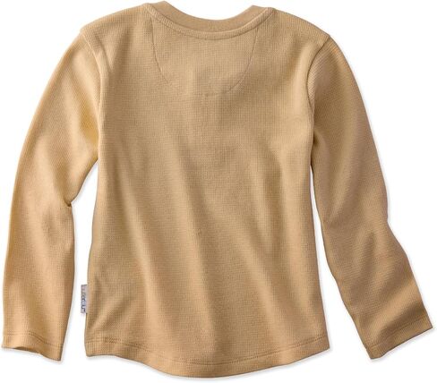 Butterblu Payton 5-Pack Long Sleeve Henley Shirts​ 100% Organic Cotton Tees | GOTS Certified Organic Cotton for Baby, Toddler Girls, Boys, Unisex, Machine Washable, Made to Match Colors in Saudi Arabia