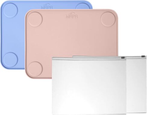 MRPR Silicone Suction Placemats for Kids – BPA-Free, Non-Slip, Dishwasher-Safe – Raised Edges, Travel Bags, Heat-Resistant – Mess-Free Mealtime for Home & On-The-Go in Saudi Arabia