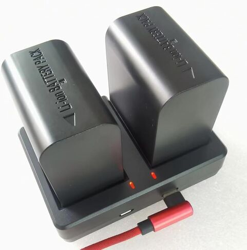 NPX-108 Dual Battery Charger Compatible for Camera RX200 4500mAh NPX-108 Big Capacity Camcorder Battery Pack Rechargeable Battery (No Cable) in Saudi Arabia