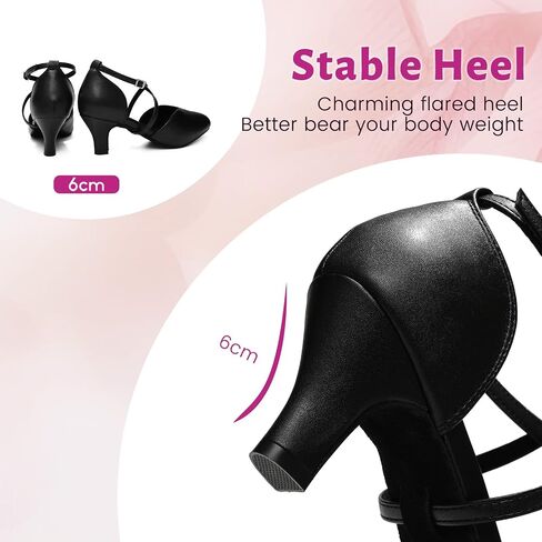 Women Ballroom Dance Shoes Closed Toe Performence Practice Tango Modern Waltz Latin Salsa Dance Shoes,Model L666 in Saudi Arabia