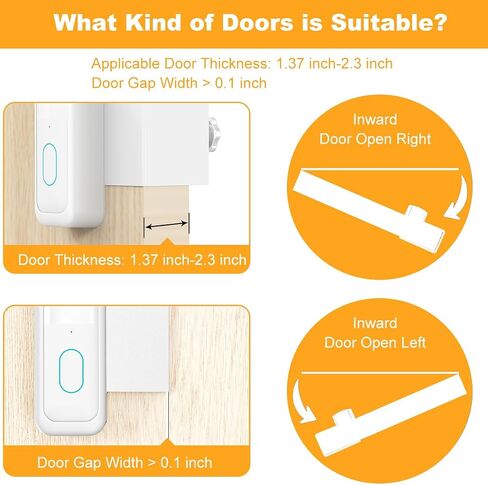 Blink Doorbell Mount, Anti-Theft Video Doorbell Door Mount Bracket,White | No Drilling, Not Block Doorbell Motion Sensor, Easy to Install, Fit for Blink Doorbell Camera (2nd Gen) in Saudi Arabia