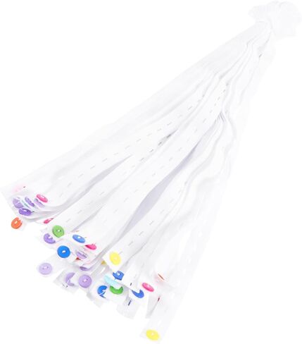 HEMOTON 50pcs Adjustable Diaper Buckles for Babies Soft and Secure Diaper Fixing Belts Elastic Fasteners for Toddler Use Easy to Use and Adjustable in Saudi Arabia