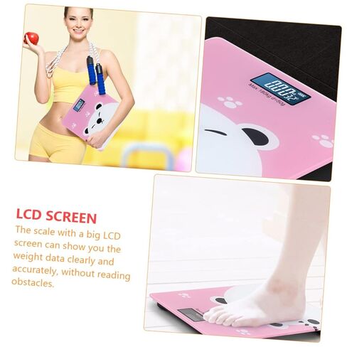 BESPORTBLE Digital Weight Machine Multi Functional Scale with High Precision Sensor Capacity for Adult Pet Bright LCD Display for Weight Reading at Any Angle in Kuwait