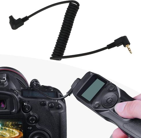 كابل تحرير الغالق عن بعد بمؤقت 2.5 مم إلى C3 من كريت آيديا متوافق مع كاميرا Canon 7D 6D 5D 5DII 5DIII in Kuwait