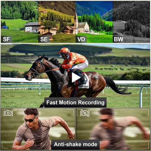 NBD 4K Video Camera Camcorder Ultra 48MP Vlogging Camera for YouTube,16X Digital Zoom Camcorder 3.0" IPS 270° Flip Screen with Mic,Fill Light,2 Batteries and 32G TF Card(Black) in Saudi Arabia