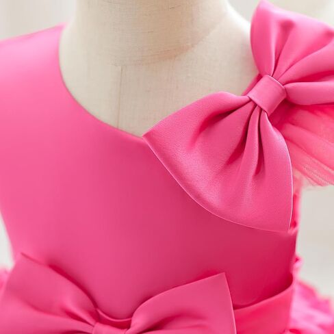 IDOPIP زهرة فتاة فراشة Bowknot توتو فستان للأطفال طفل فساتين حفلات زفاف وعيد ميلاد طفل مسابقة تول ثوب 1-6T in Saudi Arabia