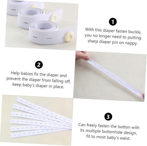 BESPORTBLE 15pcs Diaper Buckle Boy Girl Elastic Buckle for Boys Girls Diapers Must Haves in Saudi Arabia