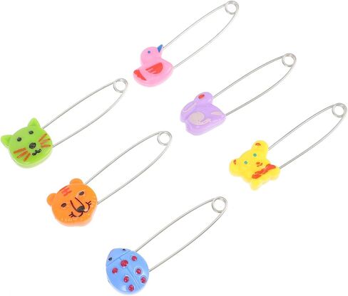 30pcs Secure Newborn Diapers Plastic Head Safety Pins Long Safety Pin Safe in Saudi Arabia