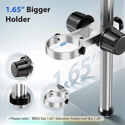 Microscope Kit Digital Microscope Aluminium Alloy Adjustable Holder Post Support BR02 Max 1.65" Diameter for DM10 AD206 Microscope Lens Adapters in Saudi Arabia