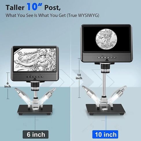 Microscope Kit Digital Microscope Aluminium Alloy Adjustable Holder Post Support BR02 Max 1.65" Diameter for DM10 AD206 Microscope Lens Adapters in Saudi Arabia